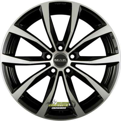 Mak Wolf black mirror 7.5x18 ET46 - LK5/100 ML57.1 Felge Alu