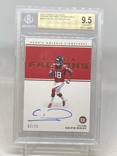 2018 Encased Calvin Ridley Rookie AUTO RC Notable Signatures 2/25 BGS 9.5/10