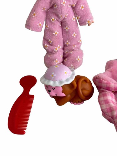Vintage Strawberry Shortcake Raspberry Tart Sweet Sleeper Doll & Pet Relined Bag - Picture 3 of 8