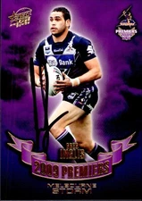 Signed 2009 Melbourne Storm NRL Premiers Select Series Card - Greg Inglis