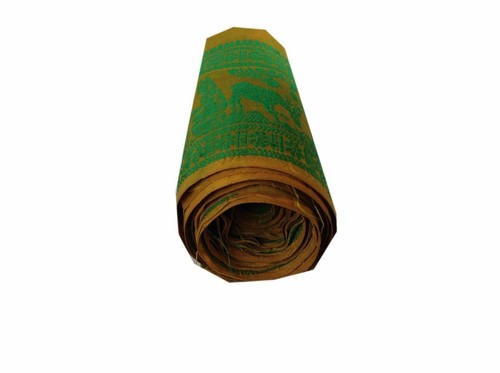 Om Vintage Sari Indio Border Arte Seda Tejido Verde Cinta Encaje Borde 4.2 W" L130 - Imagen 9 de 11