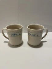 Vintage Corelle Corning Ware FIRST OF SPRING 2x Coffee Mugs Cups
