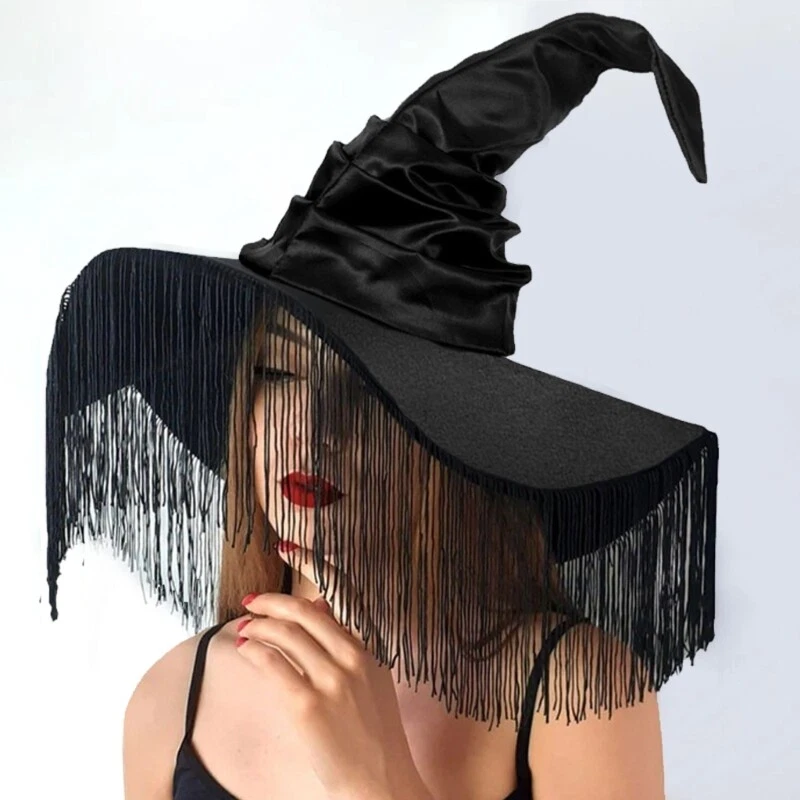 Witch Hat with Large Brims Women Witch Cos play Costume Hat Party