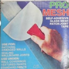 Custom Tapes Pro Mesh Self-Adhesive Glass Mesh Patch/Joint Tape 2 x 300' 100yds