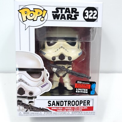 Funko Pop! Star Wars #322 Sandtrooper 2019 Fall Convention Limited Corner  Dent
