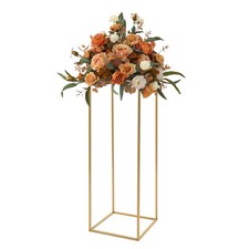 5PC 31.5in Tall Gold Metal Flower Stand for Wedding Table Centerpieces Decor