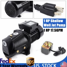 Shallow Well Jet Pump High Pressure Water Booster Pump High Flow Jet Pump 1HP US