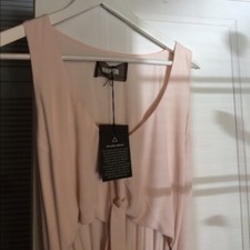 Reformation KAI maxi wrap dress pink XS NWOT