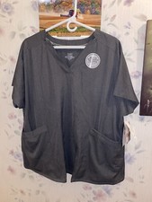 2X Climate Right By Cuddle Duds Scrub Top NWT Antibacterial EXTRA Pockets 
