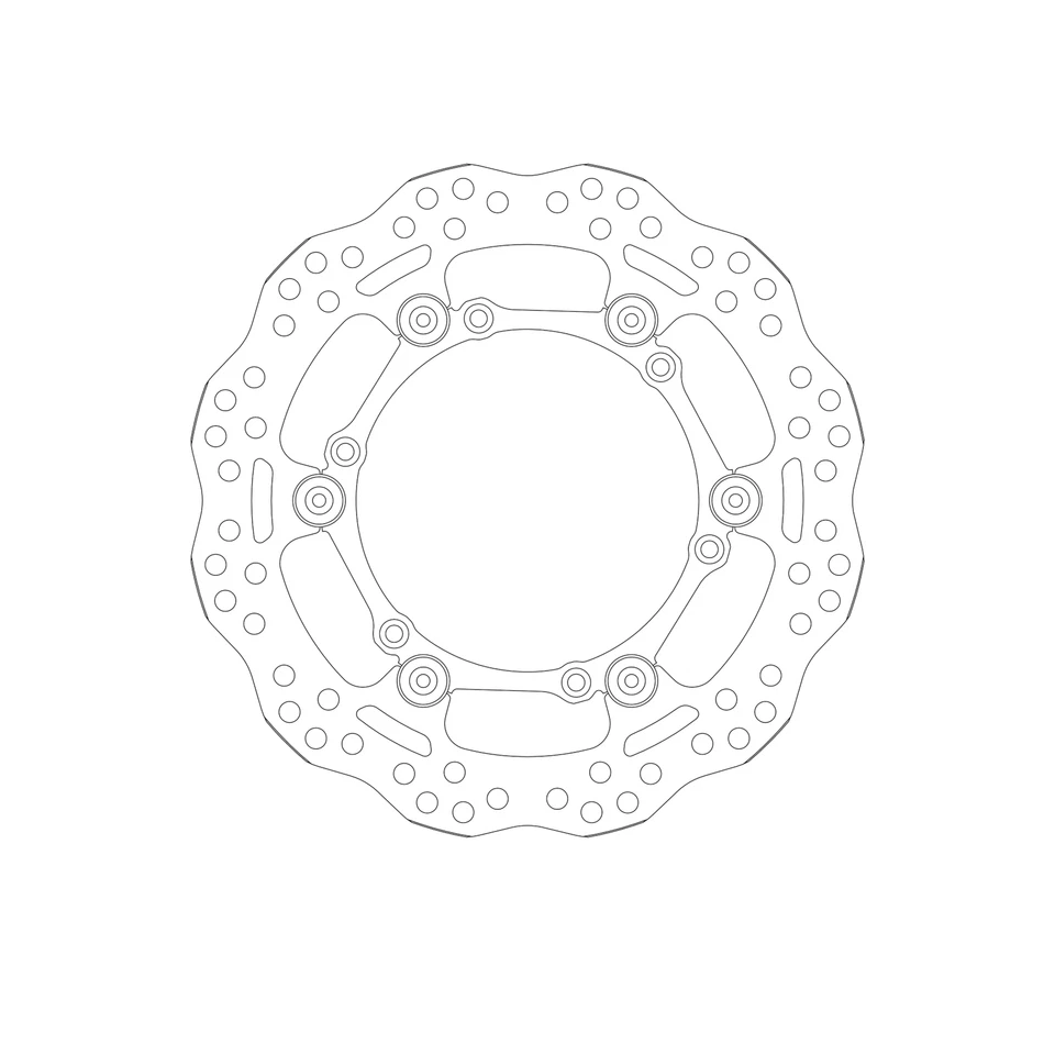 Disco de freno para HUSABERG FE 570 2009-2012 actualización delantera SBS Foto 2 de 4