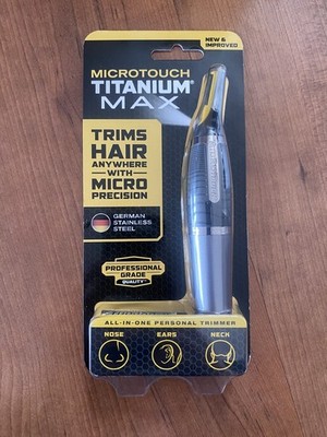 MicroTouch Titanium Max by ideavillage - Personal Precision Trimmer - Brand New