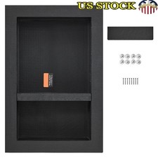 Shower Niche Waterproof Double Shelf Wall Insert Home Storage Bathroom Organizer