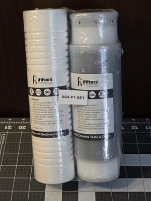 iFilters LWH-D Replacement Filter Set - Whole House 2 Stage Sediment - Rust