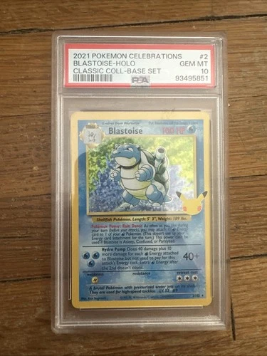 PSA 10 Blastoise Holo - Pokémon Celebrations Classic Collection [2/102]