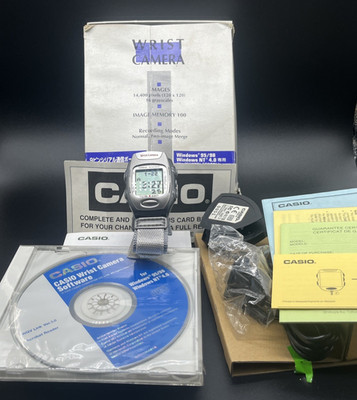 Casio Handgelenkkamera Vintage Digital Wearable Camera Boxed Retro Tech 1990er GETESTET