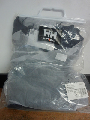 NEW Helly Hansen Mandal 70129-590 MENS PVC Rain Jacket NAVY Large