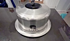 West Bend Vintage Aluminum Cake Carrier. Small dent on side.