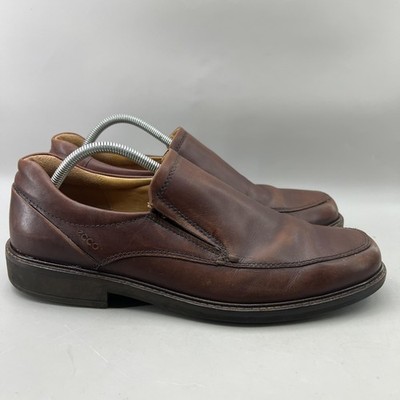ECCO Holton Casual Slip On Loafers Men Size 10 US, 44 EU Brown Comfort Low Shoes