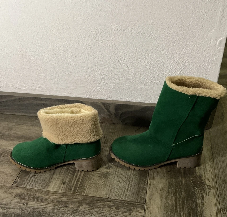 JBU by Jambu Shelly Gamuza Sherpa Puño Botines 8 Azul Espuma con Memoria Foto 2 de 4