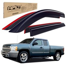 Outside-Mount Rain Guards Window Visors for 2007-2013 Chevy Silverado/GMC