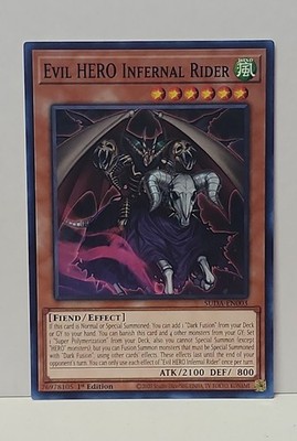 Evil HERO Infernal Rider SUDA-EN003 Supreme Darkness 1st Edition