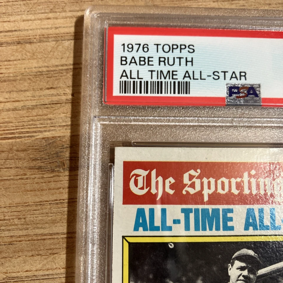 1976 Topps BABE RUTH #345 PSA 6 EX-MT GOAT HOF Yankees NICE Vintage Undergraded - Image 3 of 4