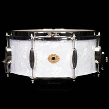 Slingerland 14" x 6.5" Radio King Artist Snare Drum, White Marine Pearl