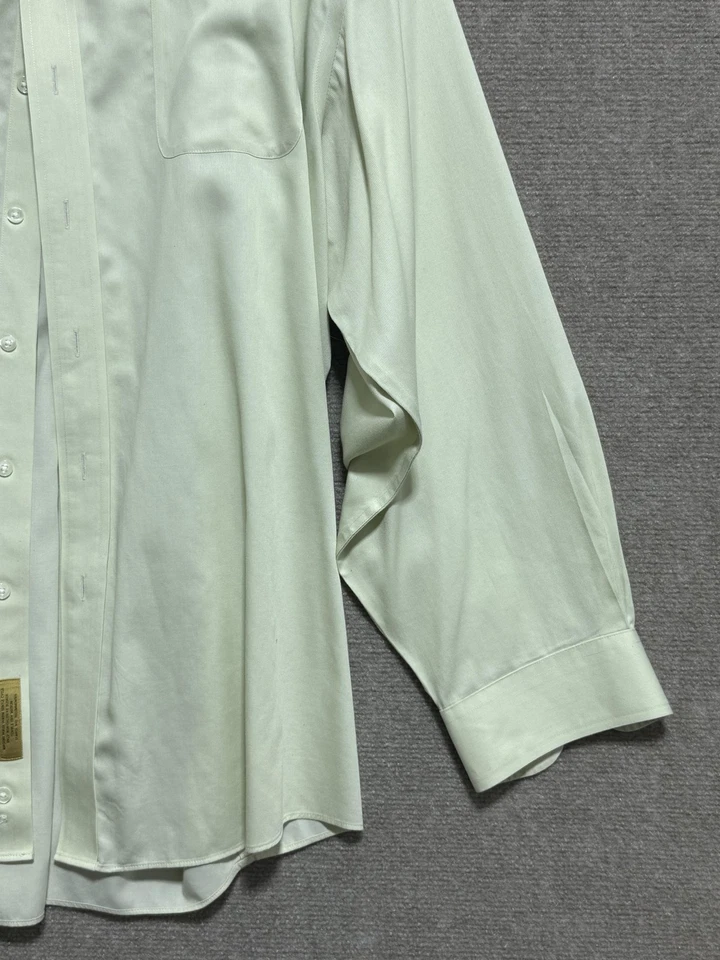 Camisa Roundtree & Yorke Etiqueta Dorada Para Hombres 20 Altos Calce Clásico Vestido Abotonado Foto 4 de 4