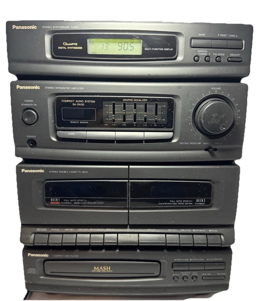 Panasonic SA-DH30 Stereo System CD Cassette EQ Radio Tested | eBay