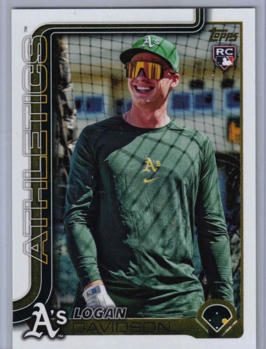 2025 Topps Update Logan Davidson Golden Mirror SSP RC US213