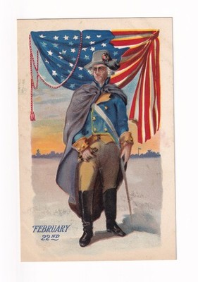 Post Card George Washington Birthday February 22nd