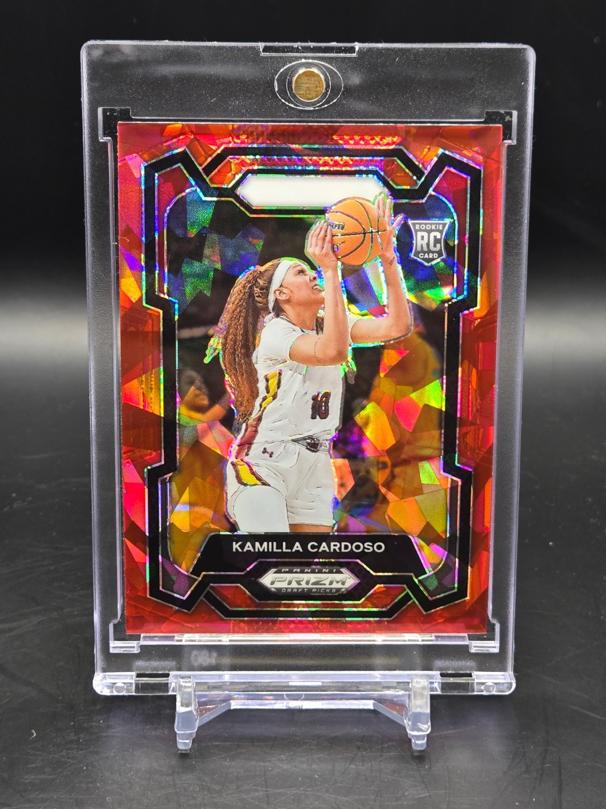 Kamilla Cardoso #59 2024 Prizm Draft Picks Basketball Red Ice Prizm RC