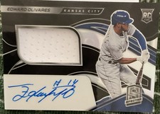 2021 PANINI CHRONICLES SPECTRA EDWARD OLIVARES /199 PATCH AUTO RC BLACK/SILVER