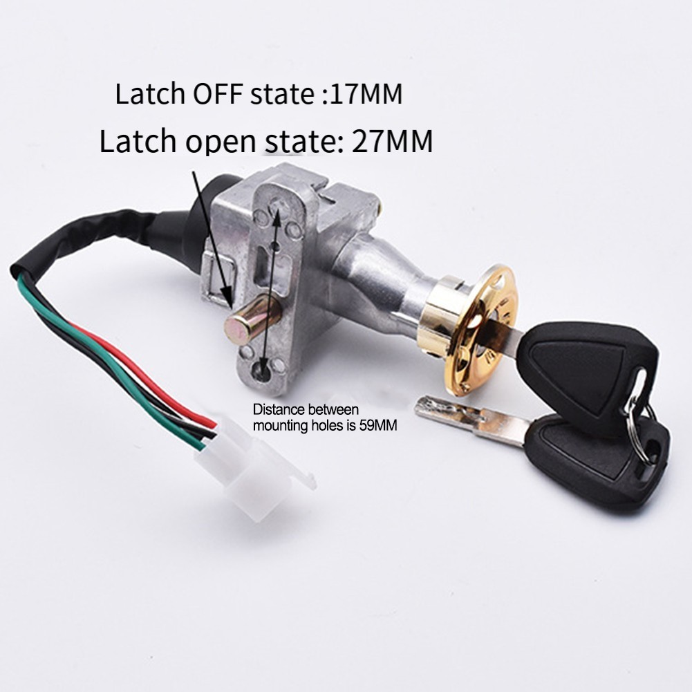 For 2 Wire Series 2/4 Wire Lock Lock And Key Set Practical To Use 40g Weight