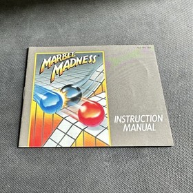 Nintendo NES Marble Madness Box Only With Instructional Manual And Others, *Read