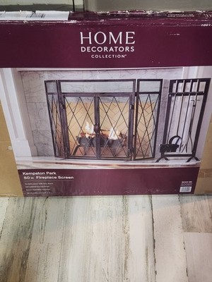 Home Decorators Collection Kempston Park 50'' Fireplace Screen w/ Doors (Oil...