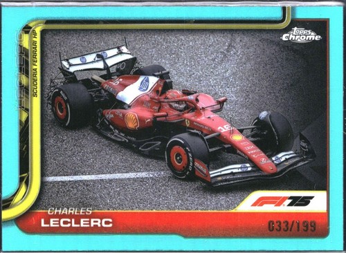 2025 Topps Chrome F1 Charles Leclerc Car #75 Refractor | eBay