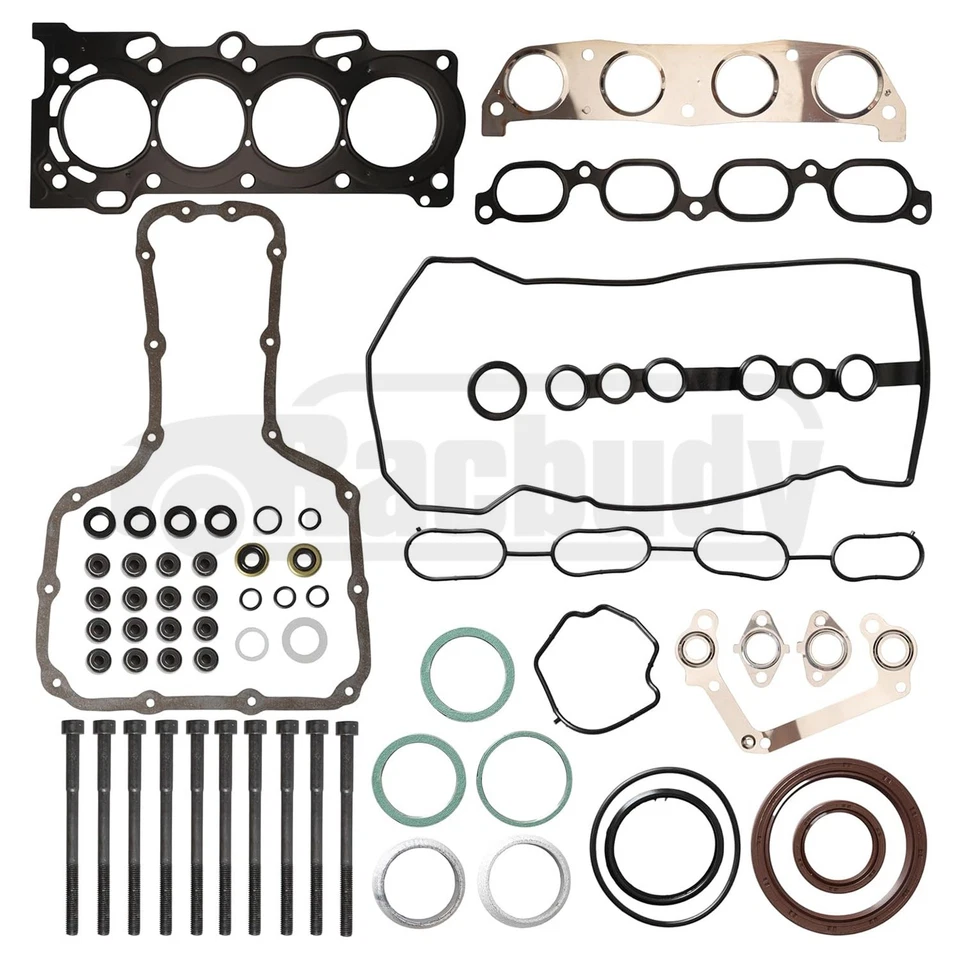 Full Gasket Kit w/ Head Bolts For Toyota Celica Corolla Matrix Pontiac 1ZZFE 1.8 - Изображение 4 из 4