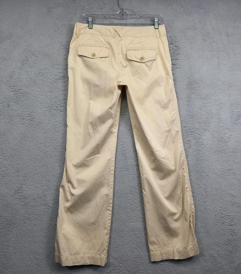 Banana Republic Trousers Lot of 2 Womens 6 Beige White Pinstriped Stretch Preppy - Image 3 of 4