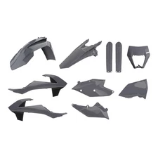 Polisport MX Plastic Kit for KTM EXC/EXC-F & XC-W/XCF-W (2017–2019), Nardo Grey