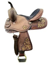 Horse Saddle Western Leather Handmade Barrel Racing Racer Equestrian Trail Tack