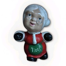 Vintage 1970s AE Molds Ceramic Mrs Claus Christmas Figurine Made In USA