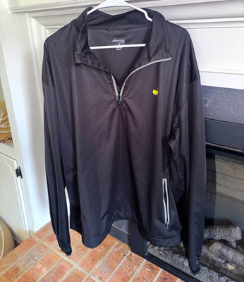 Masters Tech Men's Black 1/4 Zip Rain Resistant