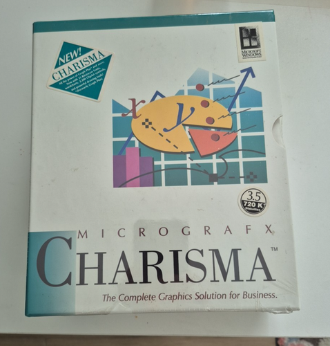Sigillato - MICROGRAFX CARISMA per WINDOWS-SOFTWARE-1987 Microsoft