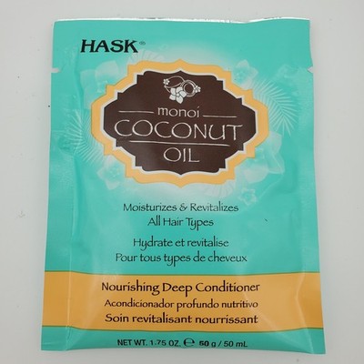 NEW  HASK Monoi Coconut Oil 1.75 oz Nourishing Deep Conditioner