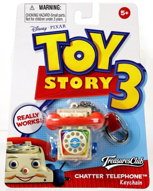 Toy Story 3 Chatter Telephone Keychain Disney Pixar 1809 NRFP by Basic Fun 2010