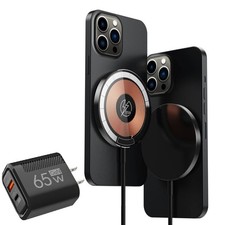 For Samsung S26/S25/S24/S23Ultra /+ 45W Magnetic Fast Wireless Charger Clear Pad