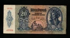 20  PENGO  VERY FINE   BANKNOTE  FROM   HUNGARY  1941   PICK-109