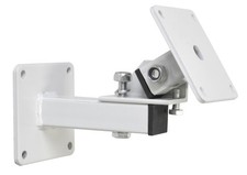 Heavy Duty Wall Speaker Bracket Mount With Tilt Turn White Single G001YNG