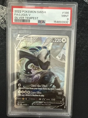 Pokemon 2022 Lugia V 186/195 Alt Art Silver Tempest PSA 9